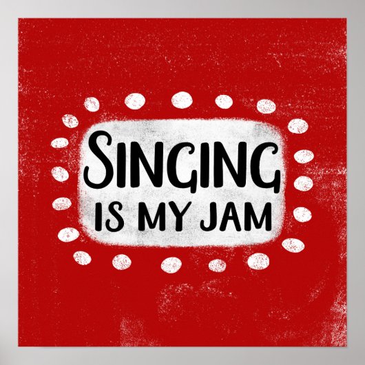 Singen ist mein Jam Poster Wall Art (Vorne)