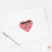 Singen ist nicht alles Herz Sticker (Umschlag)