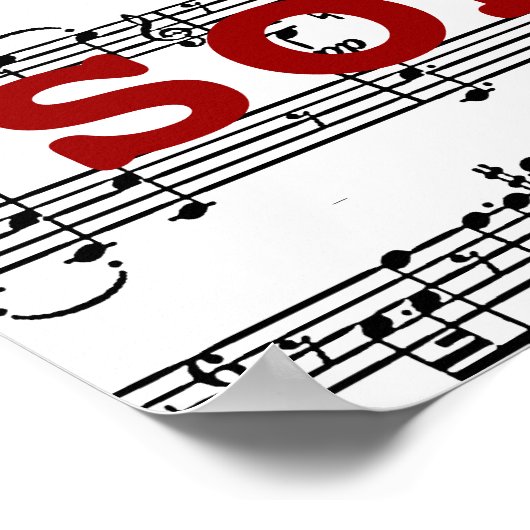 Singen / Leben ist ein Lied Poster (Ecke)