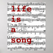 Singen / Leben ist ein Lied Poster (Vorne)