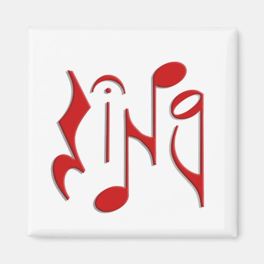singen magnet (Vorne)