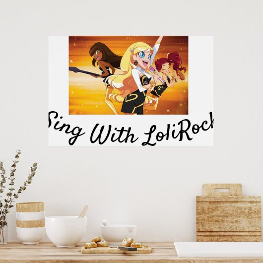 Singen mit LoliRock Poster (Küche)