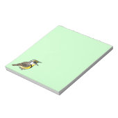 Singen östliche Meadowlark Notizblock (Rotiert)