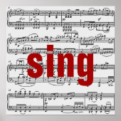 singen poster (Vorne)