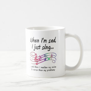 Singen schlechter als Probleme Lustiger Becher Kaffeetasse