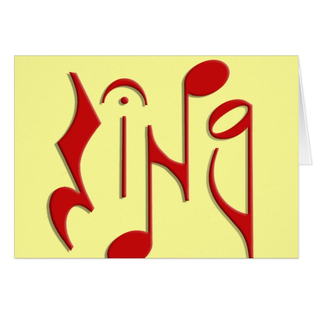 singen Sie (Vorderseite (Horizontal))