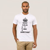 Singen Sie Bariton T-Shirt (Vorne ganz)