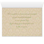 Singen Sie bitte an unserer Hochzeit (Innenansicht Horizontal (Unten))