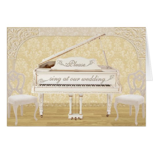 Singen Sie bitte an unserer Hochzeit (Vorderseite (Horizontal))