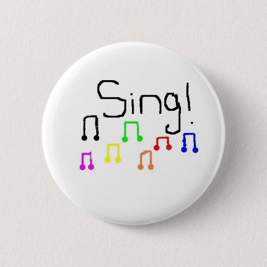 Singen Sie Button (Vorderseite)