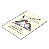 Singen Sie dem Gott Lob: Zwei Vögel, Musiknoten, Notizblock (Linke Seite)