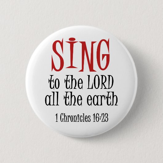 Singen Sie dem Lord Button (Vorderseite)