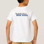 Singen Sie dem Lord einen neuen Lied Bibel-Vers T T-Shirt (Rückseite)