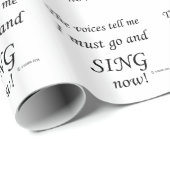 Singen Sie die Stimmen laut Geschenkpapier (Rolleneckpunkt)