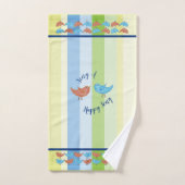 Singen Sie ein Happy Song buntes Handtuch-Set mit Badhandtuch Set (Handtuch)
