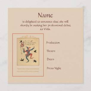 Singen Sie ein Lied der Sixpencestück-Mitteilung Ankündigung