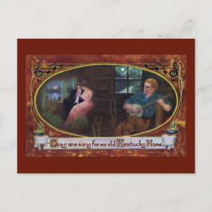 Singen Sie ein Lied für meine alte Kentucky-Zuhaus Postkarte