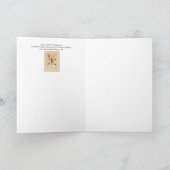 Singen Sie ein Lied von Sixpence Viel Glück Grußka Karte (Innenseite)