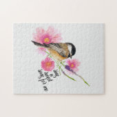 Singen Sie ein süßes Lied für mich Chickadee Wasse Puzzle (Horizontal)