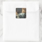 Singen Sie für Ihr Abendessen Quadratischer Aufkleber (Tasche)