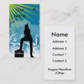 SINGEN Sie ihm LAUTE Visitenkarte (Vorne/Hinten)