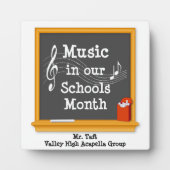 Singen Sie Ihren Lieblingslehrer aus Fotoplatte (Vorderseite)