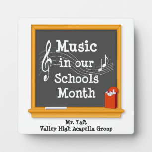 Singen Sie Ihren Lieblingslehrer aus Fotoplatte