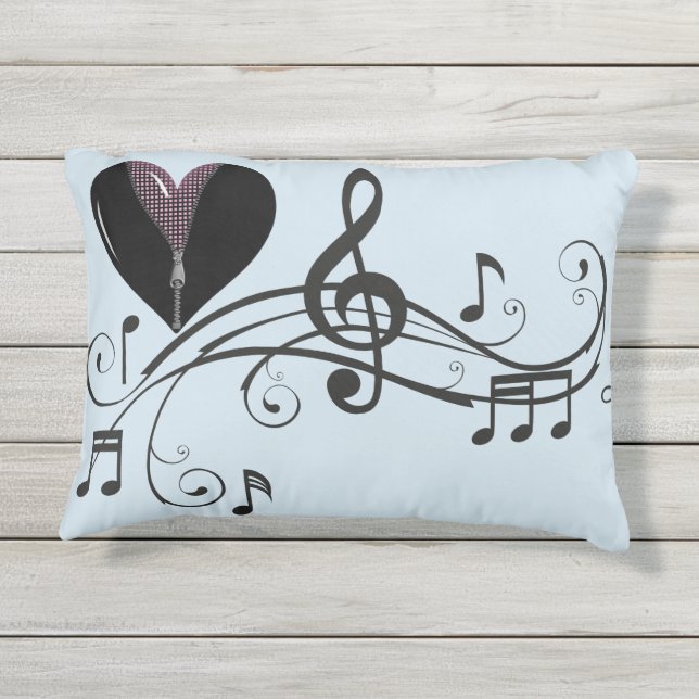Singen Sie Live-Musik Kissen Für Draußen (Rückseite)
