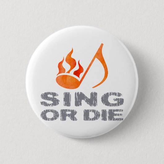 Singen Sie oder die Button (Vorderseite)