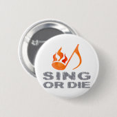 Singen Sie oder die Button (Vorne & Hinten)