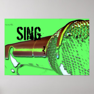 singen Sie Plakat