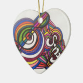 "SINGEN SIE" VERZIERUNG KERAMIKORNAMENT (Links)