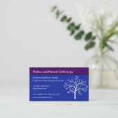 Singen spiritueller Leader Business Cards Visitenkarte (Stehend Vorderseite)