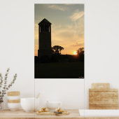 Singen Tower Sunset Print Poster (Küche)