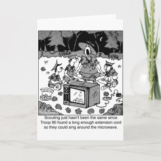 Singen um die Mikrowelle Karte (Vorderseite)