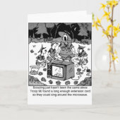 Singen um die Mikrowelle Karte (Gelbe Blume)