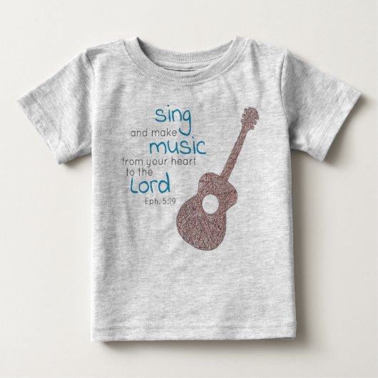 "Singen und Musik machen.." Gitarre  Baby T-shirt (Vorderseite)