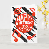Singen von Happy Birthday to Yoouu Card Karte (Gelbe Blume)