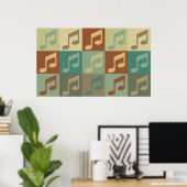 Singen von Pop Art Poster (Heimbüro)