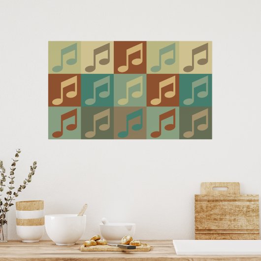 Singen von Pop Art Poster (Küche)