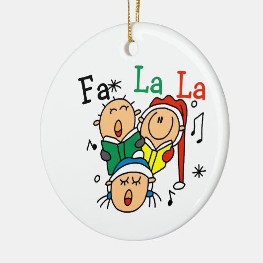 Singen von Strichmännchen Holiday Ornament (Links)