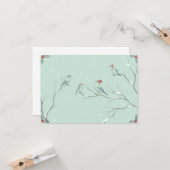 Singen Weihnachten Song Karte (Vorderseite/Rückseite Beispiel)