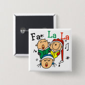 Singen Weihnachtslieder Tshirts und Geschenke Button (Vorne & Hinten)