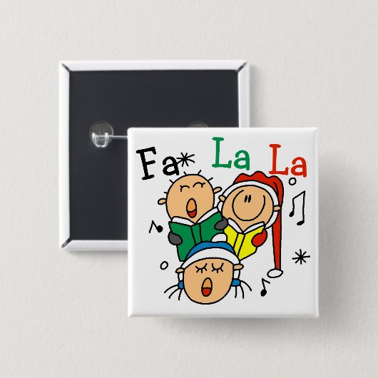 Singen Weihnachtslieder Tshirts und Geschenke Button (Vorne & Hinten)