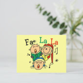 Singen Weihnachtslieder Tshirts und Geschenke Feiertagspostkarte (Stehend Vorderseite)