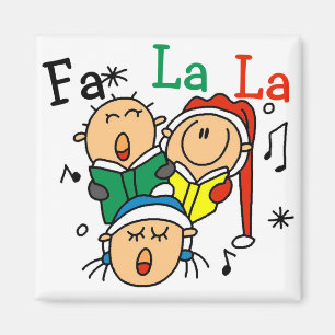 Singen Weihnachtslieder Tshirts und Geschenke Magnet