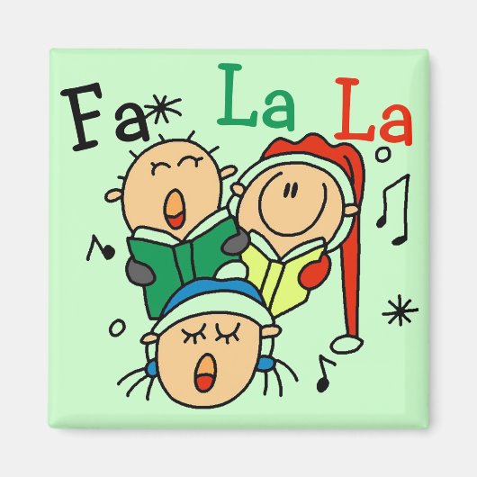 Singen Weihnachtslieder Tshirts und Geschenke Magnet (Vorne)