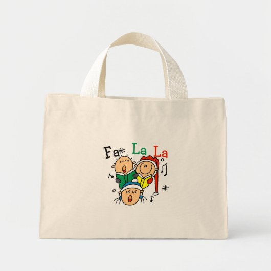 Singen Weihnachtslieder Tshirts und Geschenke Mini Stoffbeutel (Vorne)