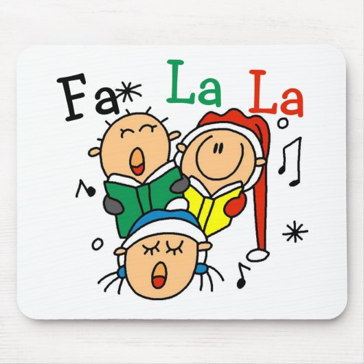 Singen Weihnachtslieder Tshirts und Geschenke Mousepad (Vorne)