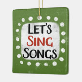 Singen wir Songs Ornament (Links)